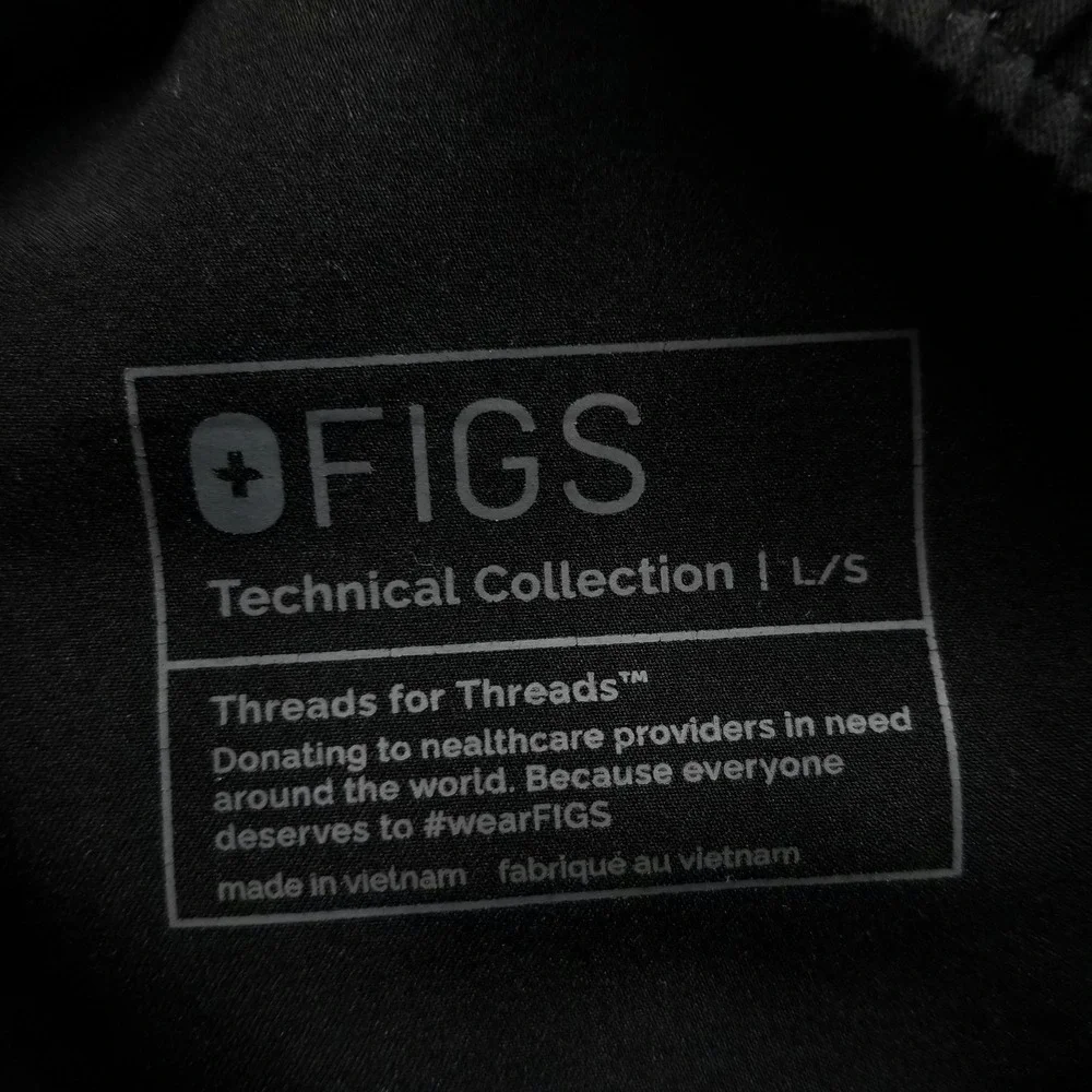 FIGS Pants Mens L Short Black Tansen Jogger Scrub Technical Stretch Workwear
